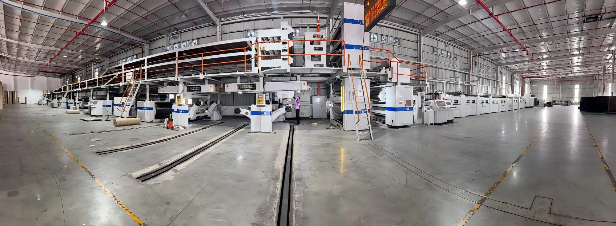 Carton box manufacturing machine in Vietnam packaging factory